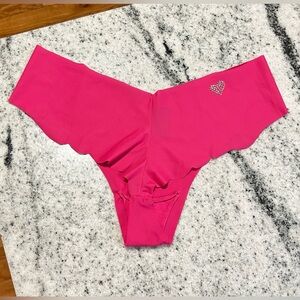 Victoria’s Secret Sexy little things pink Satin no show Hiphugger panties small